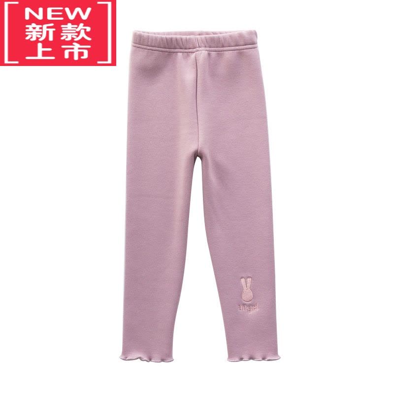 可莉允宝宝加绒裤子冬加厚女童打底裤秋冬薄绒儿童小童保暖女宝外穿保暖裤图片