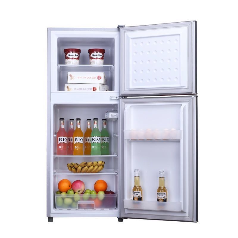 弘 双开门电冰箱冷藏冷冻迷你小型家用宿舍静音节能无霜冰箱a2|广东容