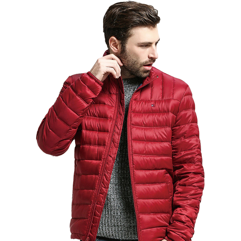 [美国直采 官方正品]Tommy Hilfiger 男士防风羽绒服 155AN231 红色