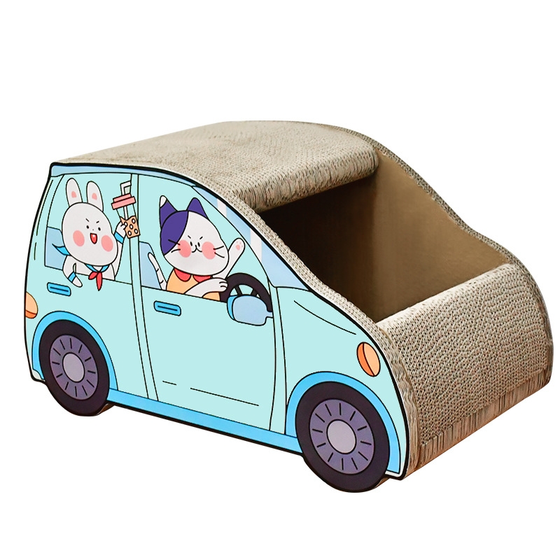 得酷 瓦楞纸旅行轿车猫抓板 旅行小轿车【10斤以内】