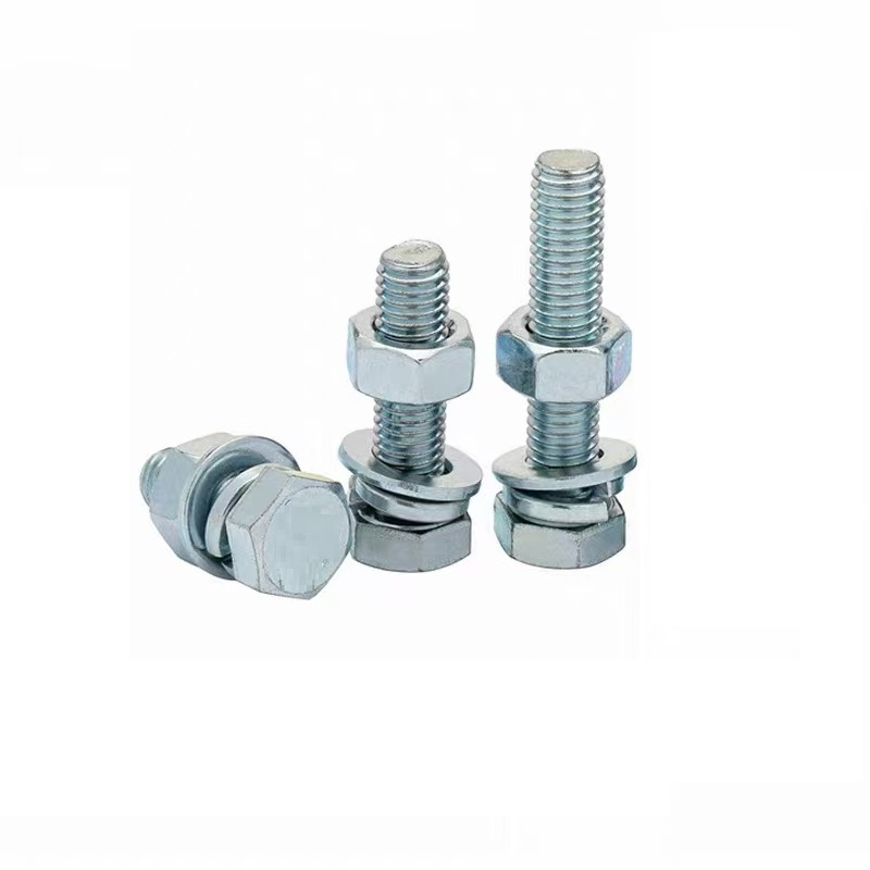 伟鹏双兴 4.8级镀锌外六角螺丝螺栓套装 M16*30mm/套高清大图