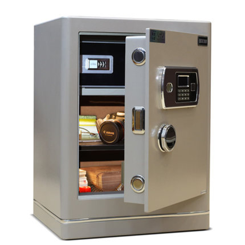 驰球保险柜3c认证家用小型办公53cm迷你全钢密码保险箱入墙银鲨