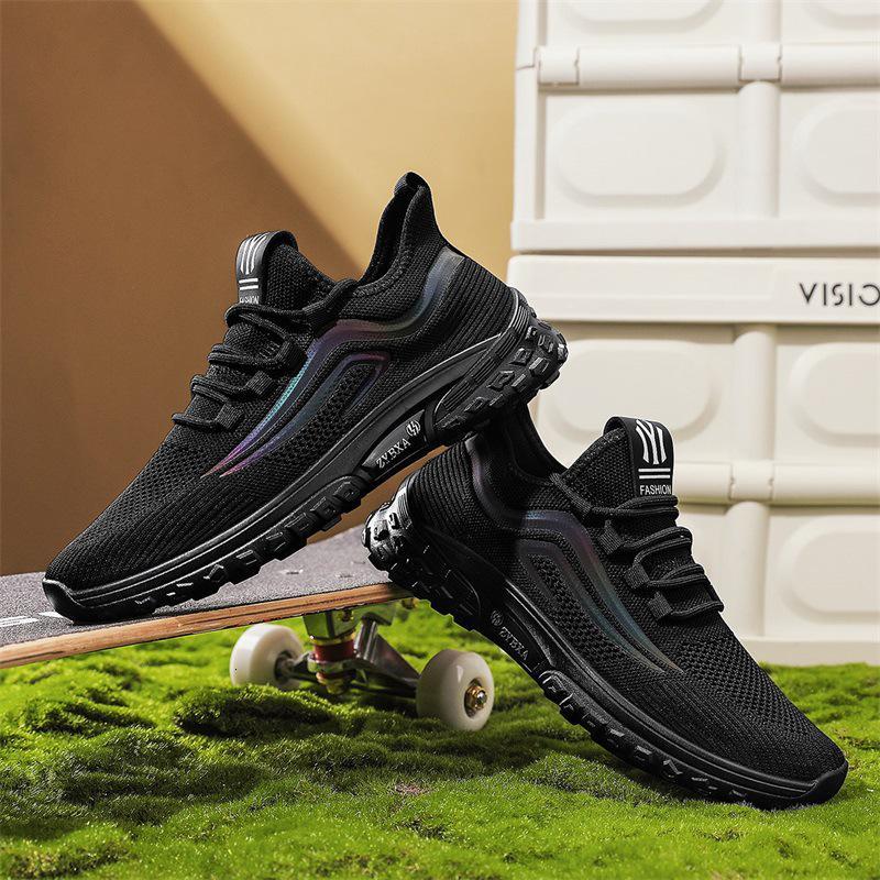 nakezg男鞋2024新款夏季薄款网面透气休闲运动鞋男士软底防滑轻便跑步