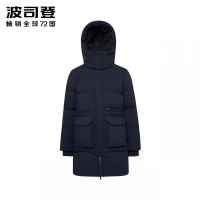 波司登男羽绒服可脱卸帽中长款19极寒加厚保暖外套