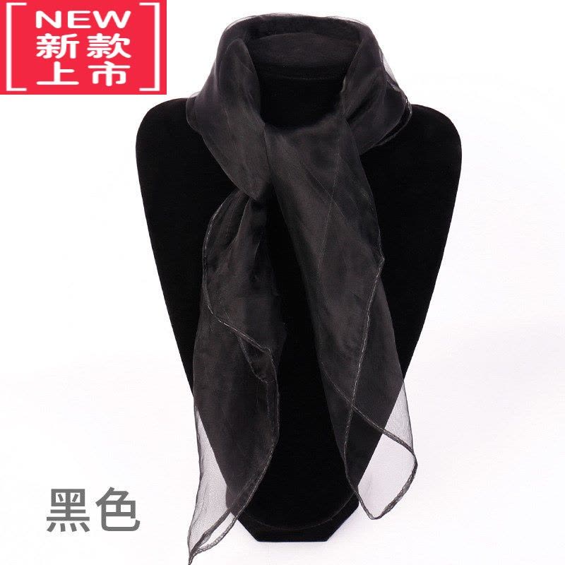 可莉允水兵舞广场舞丝巾儿童舞蹈丝巾演出红色女百搭小方巾防风沙薄纱巾毛巾图片