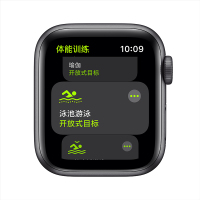 MKQ63CH/A Apple Watch SE 44毫米 GPS版 深空灰色铝金属表壳午夜色运动型表带