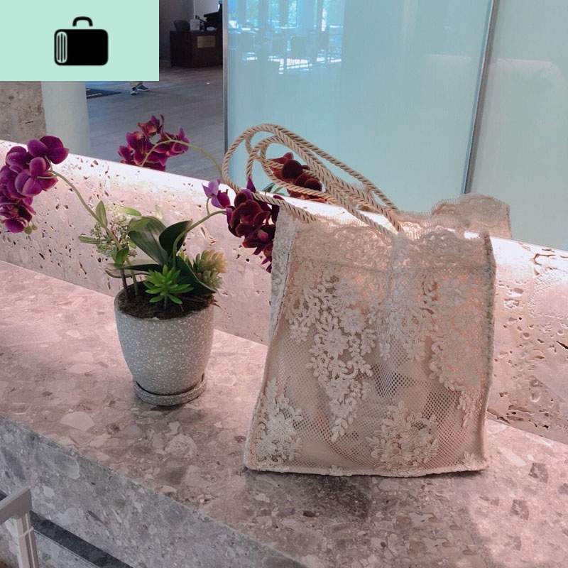 蕾丝包女2020春夏新款轻复古单肩手提包购物袋托特包时尚迷你小包NEW LAKE女士单肩包