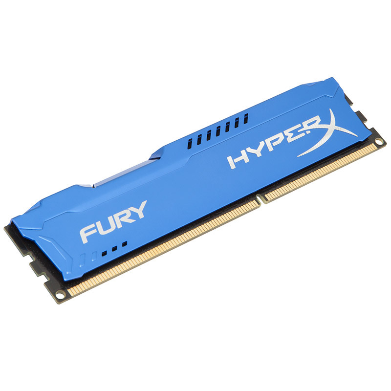 金士顿(Kingston) DDR3 1600 16GB 台式机内存条 骇客神条 Fury雷电系列 蓝色