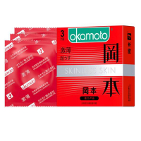 冈本避孕套情趣安全套男用超薄SKIN激薄3*3片装成人用品 原装 进口 产品 okamoto