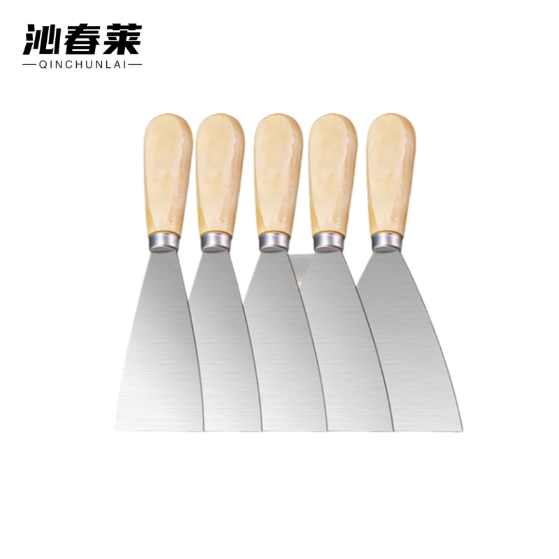 沁春莱木柄油灰刀4寸/100mm/把