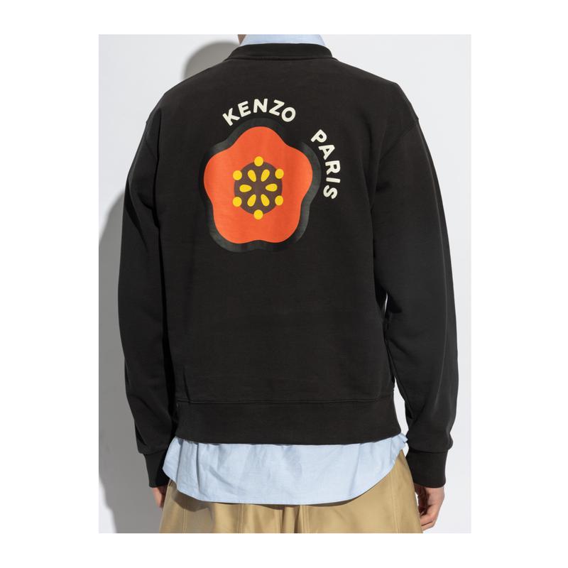 高田贤三(Kenzo)男款长袖圆领棉质套头卫衣休闲百搭运动潮牌花朵