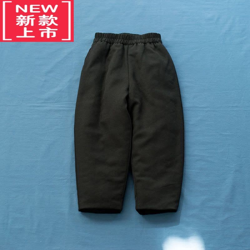 可莉允儿童冬季裤子保暖裤男童棉裤女童加绒加厚加棉休闲裤小脚宽松外穿图片