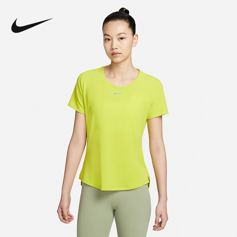 nike耐克女短款宽松圆领t恤夏季新款休闲运动速干短袖dd0619-308