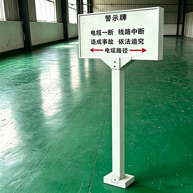 桩源 单立柱警示牌850*550*1400mm 个高清大图