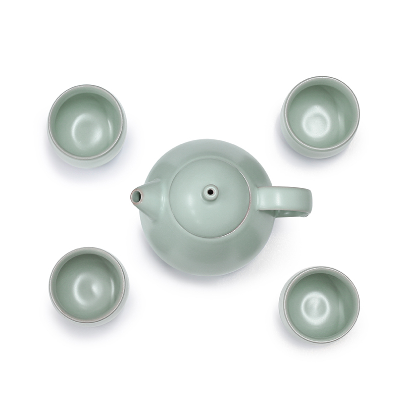 哲品(ZENS) 「梨影」 瓷器茶具套装 一壶四杯家用茶具