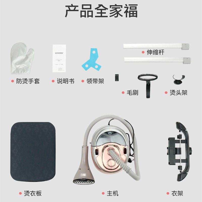 韩国现代手持挂烫机家用双杆小型蒸汽熨斗挂式熨烫机烫衣服挂烫机