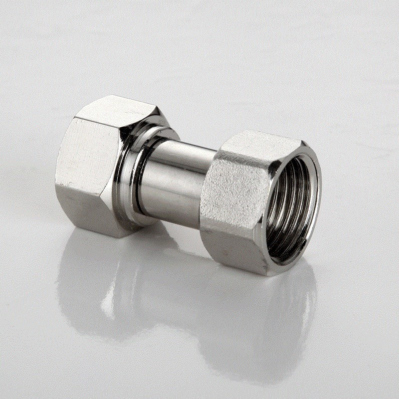 燃气管4分器内外活接三通开关阀接头活出水口 6x4内外丝活直接(本色)