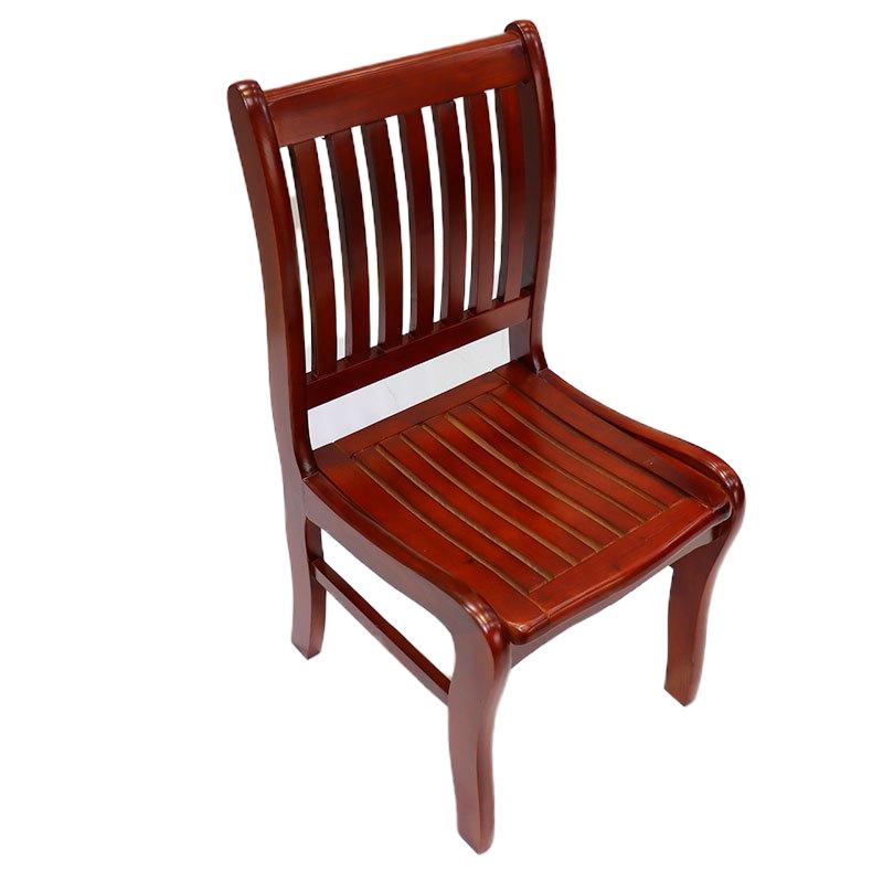 易企采 办公家具实木七条椅实木会议椅办公椅棋牌椅油漆木质贴皮椅