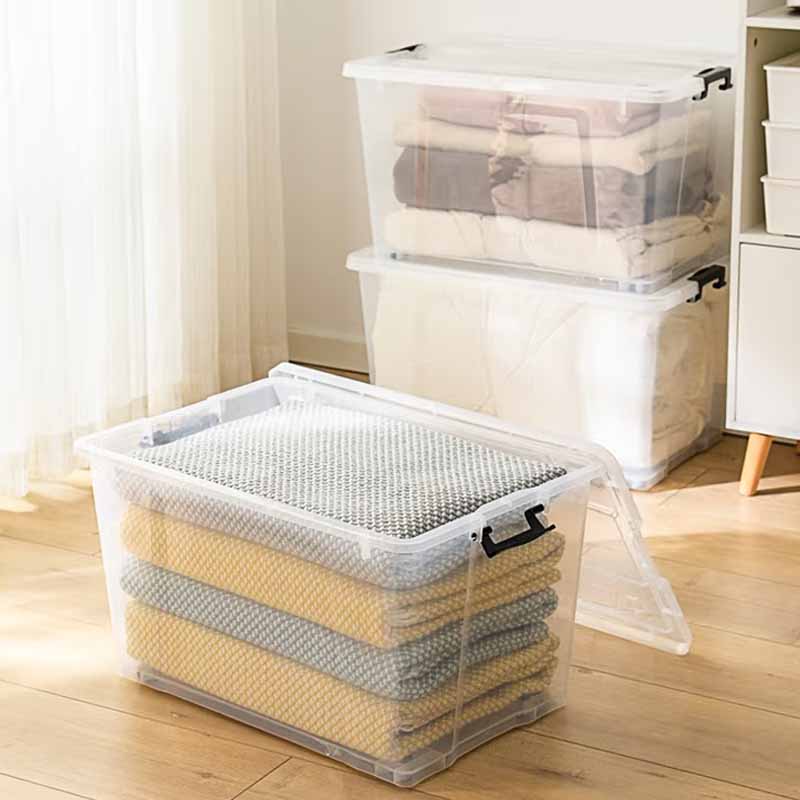 空間専門家(SPACEXPERT) 衣物收纳箱塑料整理箱20L透明 经典箱不带轮高清大图