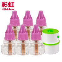 彩虹(RAINBOW)蚊香液电蚊香液套装(灭蚊液) 6瓶液 1个电蚊香器(无味270夜) 驱蚊液驱蚊器电热蚊香液母婴可用