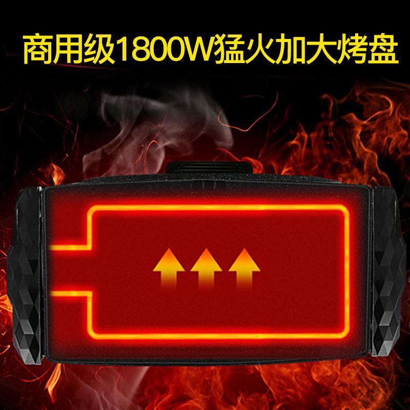 荣事达(Royalstar)煎烤盘电烤盘家用韩式多功能无烟烧烤炉室内麦饭锅铁板烧烤鱼盘烤肉机