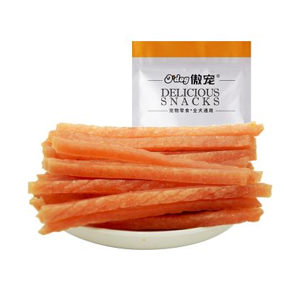 傲宠o'dog宠物食品 狗狗零食 鸡肉条软鸡软丝 100g泰迪幼犬小型犬零食 鸡肉味