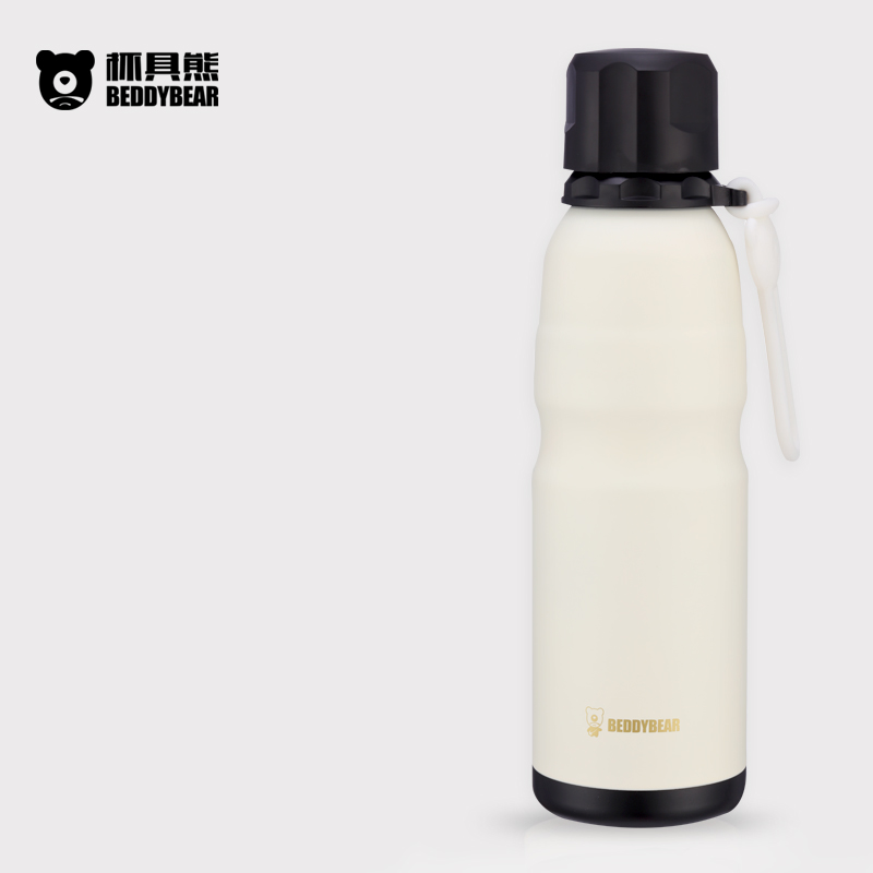 杯具熊BeddyBear恒温运动水壶保温保冷杯 新款户外旅行运动水杯550ml高清大图