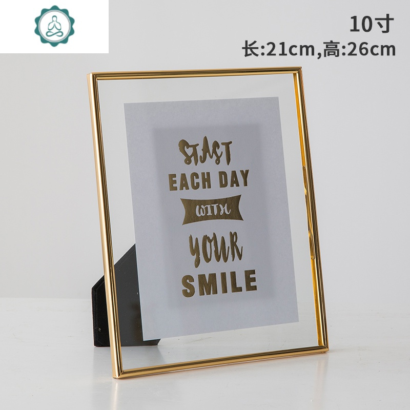创意欧式皇冠金色树脂北欧相框摆台4寸67寸 相片架