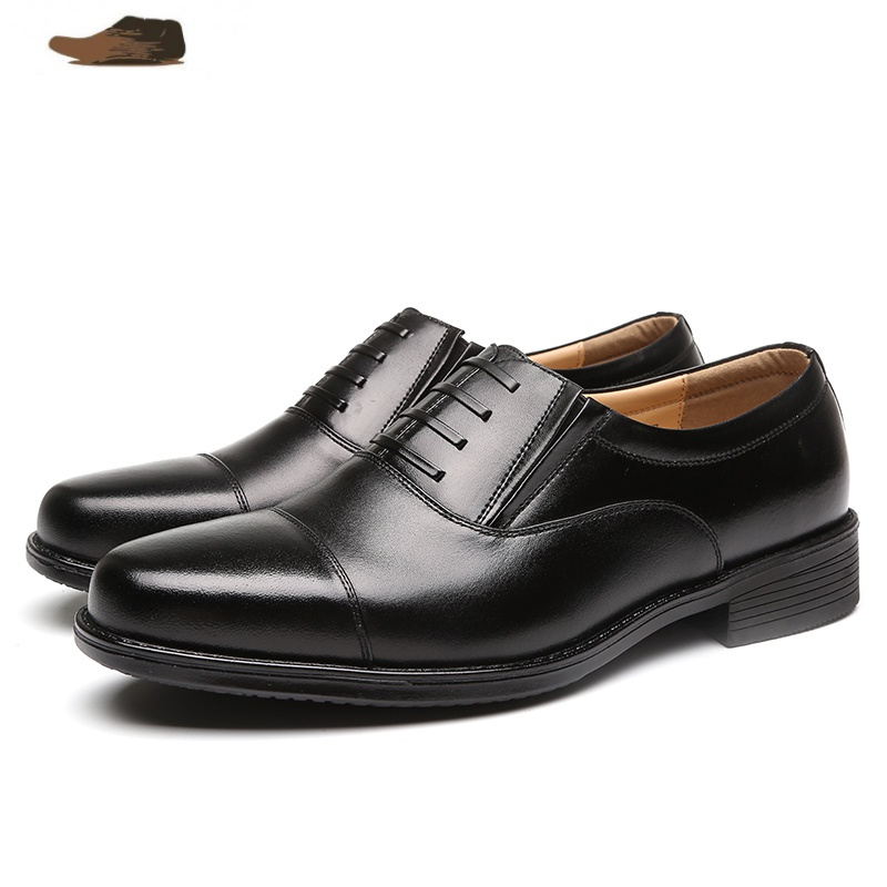 ideamini皮鞋男皮鞋皮商务正装皮鞋制式工作鞋黑色系带皮鞋德比鞋休闲