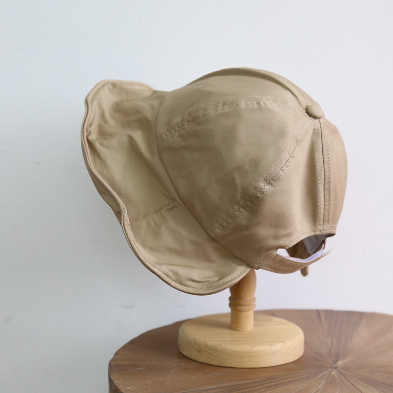 盛世尼曼可扎马尾丝棉半圆形遮脸渔夫帽 太阳帽 百搭布帽防晒帽帽子