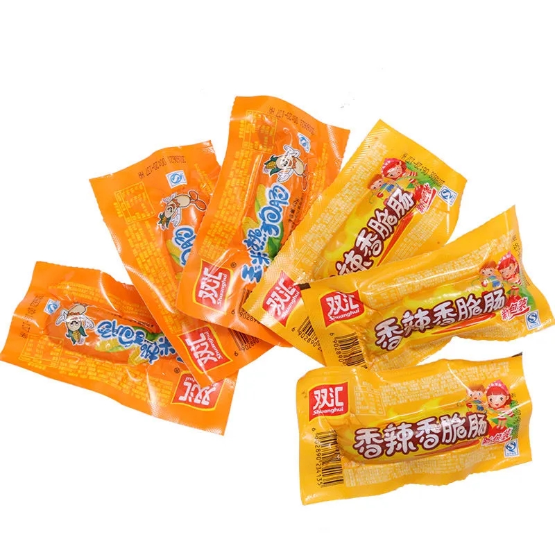 双汇玉米热狗香辣肠 32g/根 多规格可选 即食吃小吃小零食脆皮烤肠火腿香肠 【20支】两种口味各10袋