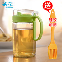 茶花(CHAHUA)玻璃油壶储油罐食用香油酱醋汁壶大容量550ml油壶+油刷套装_339