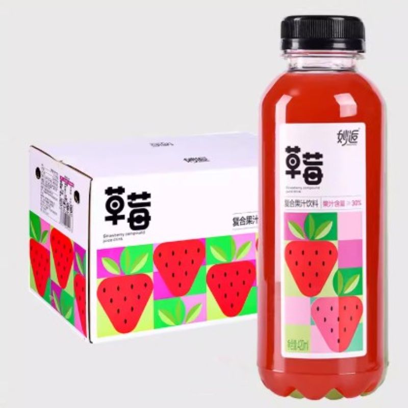 妙逅 果汁饮料 六种口味可选 420ml*15瓶 箱高清大图