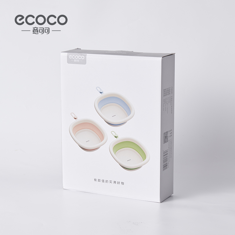 意可可(ecoco) 折叠盆-标准款-三个装E24098(蓝色+粉色+绿色)高清大图