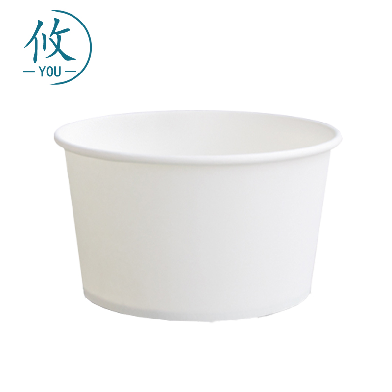 攸 纯白纸碗 11*6.8*9cm 袋高清大图