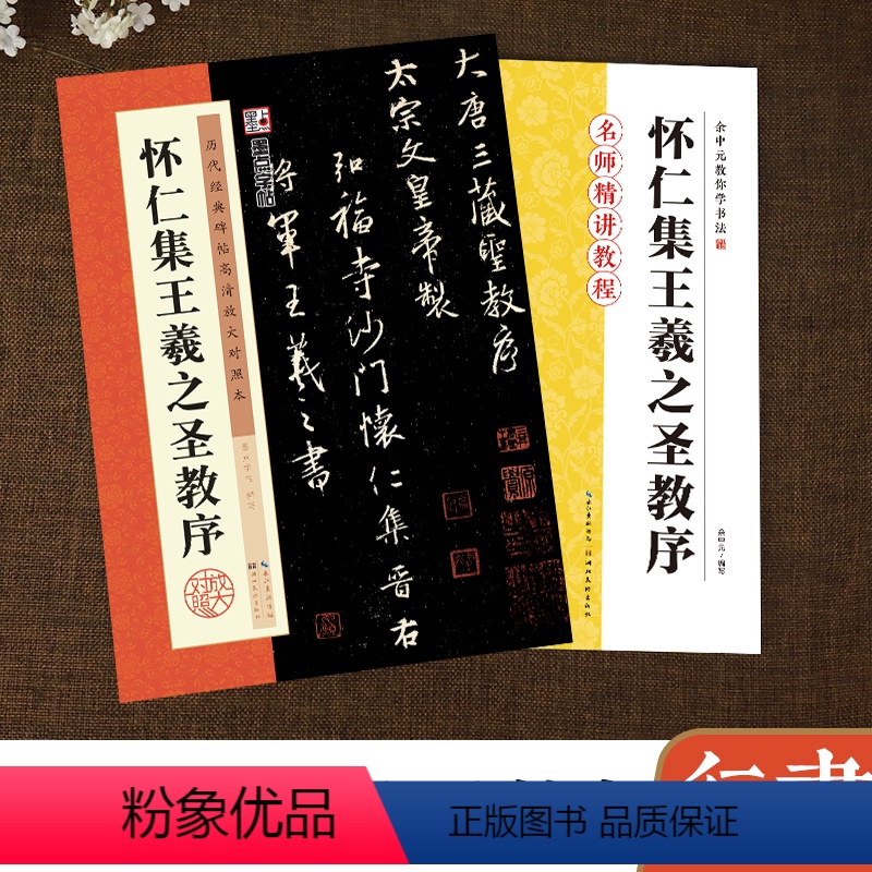 [正版]怀仁集王羲之圣教序字帖放大版名师精讲大唐三藏圣教序教程书墨点余中元教你学书法初学者毛笔书法临摹本怀仁集王羲之行高清大图