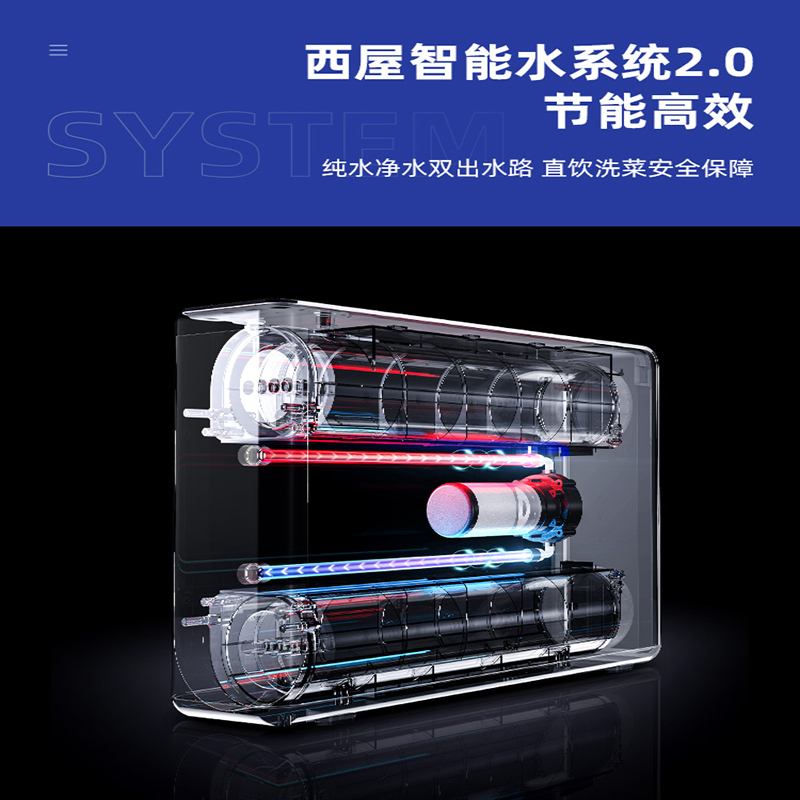 西屋(Westinghouse)WRO800-C6001直饮RO反渗透净化器