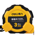 得力(deli)DL3796 钢卷尺自锁(黄)5mX19mm