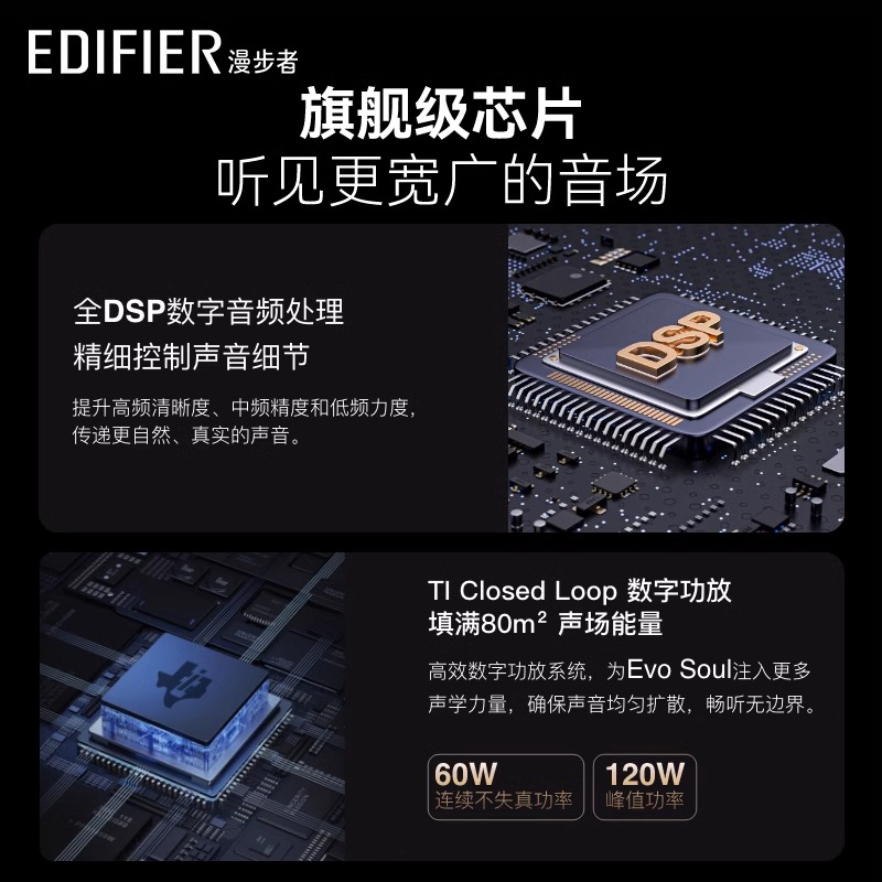 EDIFIER/漫步者Evo Soul蓝牙音箱高音质音响大音量低音炮无线便携桌面花再高清大图