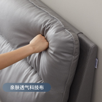 左右沙发北欧科技布床家具现代简约卧室布艺软床小户型主卧室婚床双人床组合套餐DR098