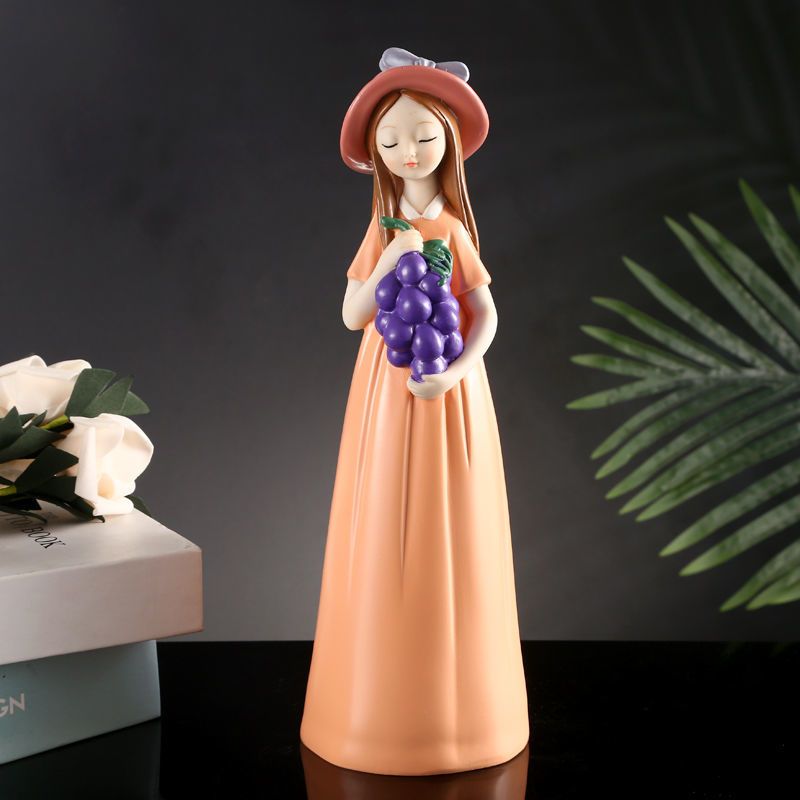 法式田园可爱水果少女卧室婚房摆件家居装饰品送女生闺蜜生日礼物p
