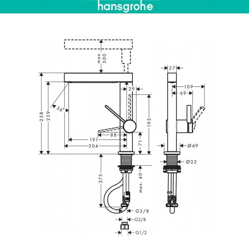 汉斯格雅(hansgrohe)龙头76063007报价_参数_图片_视频_怎么样_问答