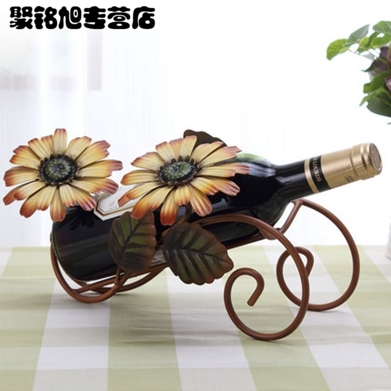 欧式创意红酒架摆件现代简约个性葡萄酒瓶架酒柜装饰品摆件多款多色多功能住宅家具架类酒架