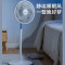美的(Midea)电风扇家用落地扇7叶台立两用扇卧室摇头安静节能循环通风大风量电扇 白色SAF30AC