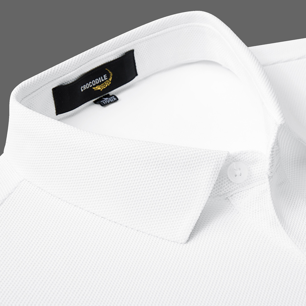 鳄鱼恤CROCODILE 男士透气刺绣凉感舒适短袖商务polo衫高清大图