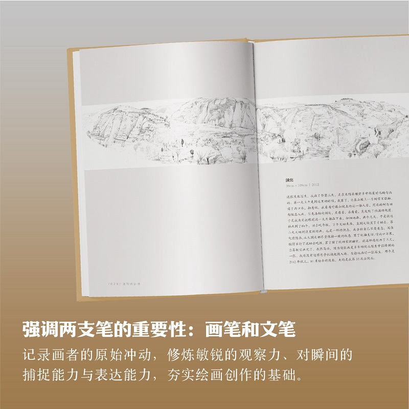 [正版]旗舰速写的边缘 艺术笔记 画家党震的图文艺术随笔集素描入门基础与提高植物动物静物绘画艺术画册艺术家画作研究理论高清大图