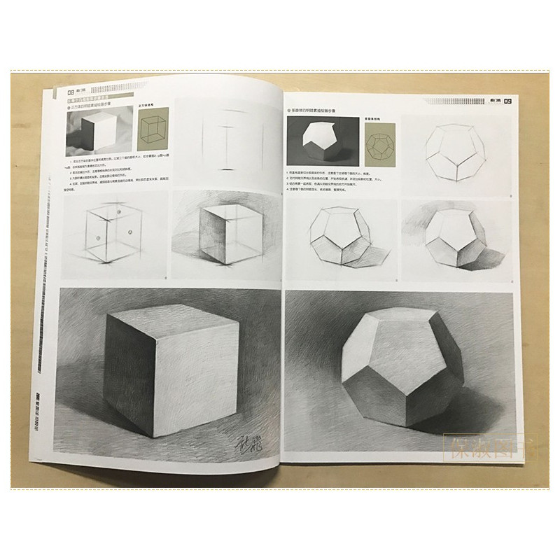 [正版图书]敲门砖几何形体从结构到明暗央美清华 熊飞石膏几何体教程组合临摹基础入门教材素描书籍教学写生绘画美术临摹画册初