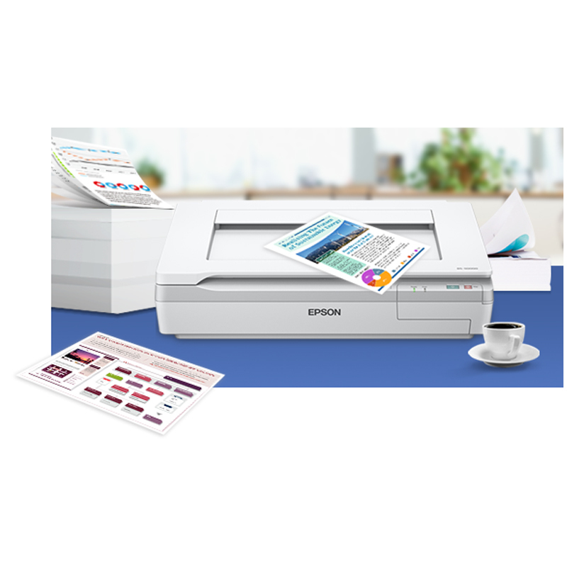 爱普生(Epson) DS-50000 A3大幅面平板式扫描仪(白色)高清大图
