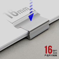 得力 8592 补充夹(50枚/卡)16卡 (银色)