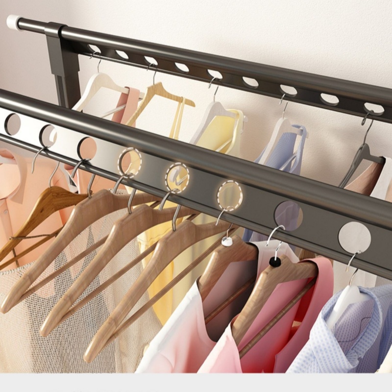 攸形 家用落地晾衣架高清大图